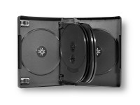 Boîtier 10 DVD, noir, modèle idéal pour l'équipement du secteur musique en bibliothèques