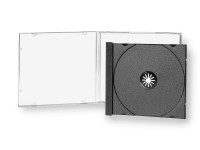 Boîtier cristal pour 1 CD, livré avec plateau non monté, pour les bibliothèques
