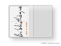 Porte-cartes 2 volets transparent pour cartes de lecteur