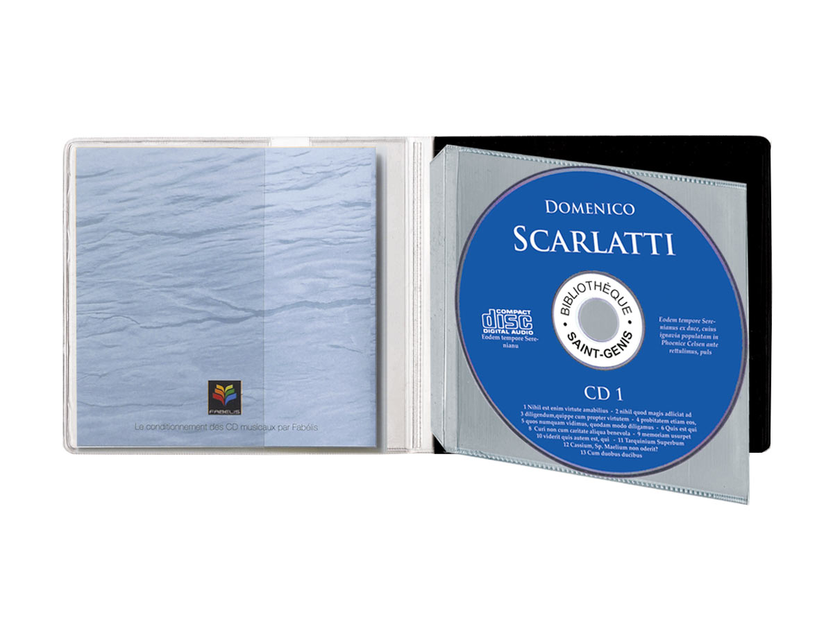 Pochettes CD FabExtra, Taille ”S” pour 1 à 6 CD + livret 12,1x12,0 cm -  Fabélis