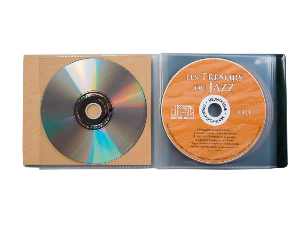 Pochette range CD, DVD en tissu - Les Créations d'Aylin