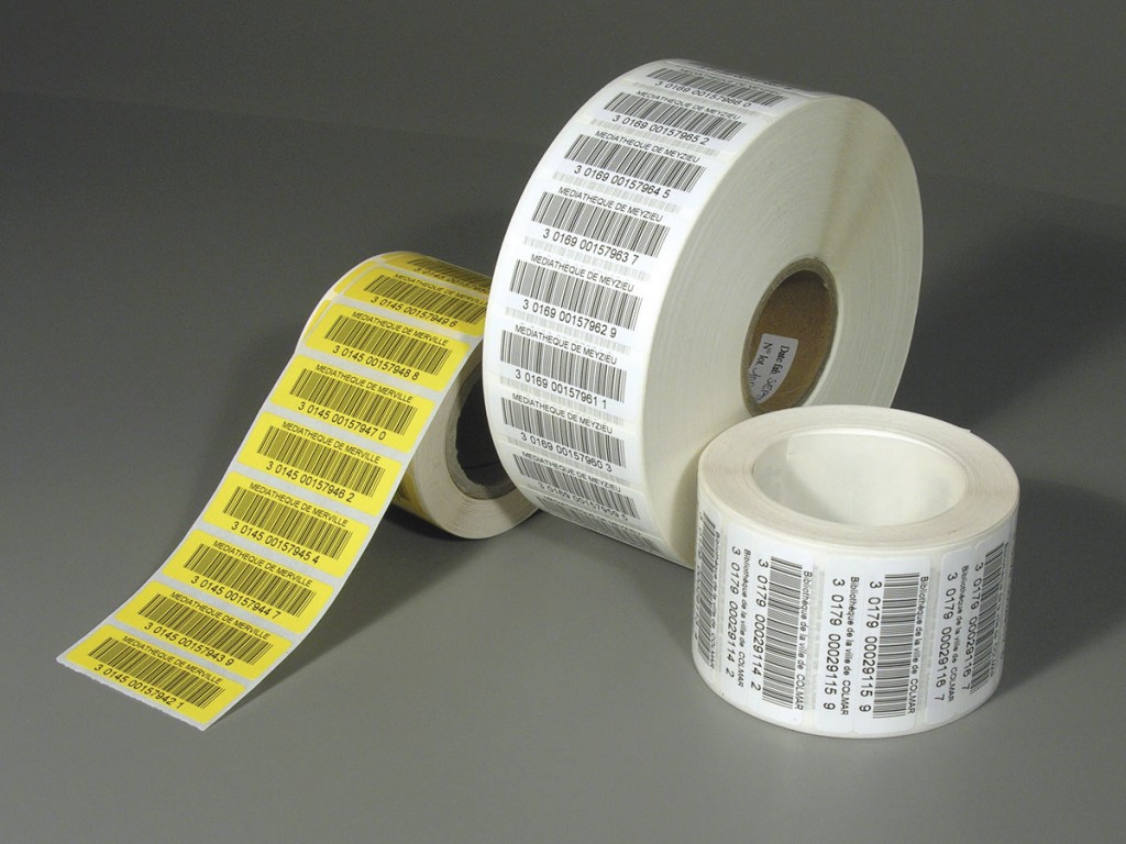 Ruban d'étiquettes Bande d'étiquettes, bande d'étiquettes adhésive forte  résistante à l'usure noir informatique imprimante - Cdiscount Bricolage