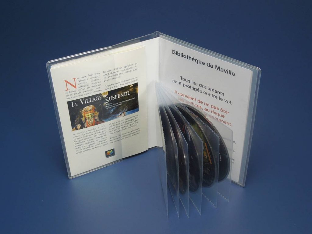 Présentation des étuis-pochettes 1 à 6 DVD anti-fissure et gain de place -  Fabélis